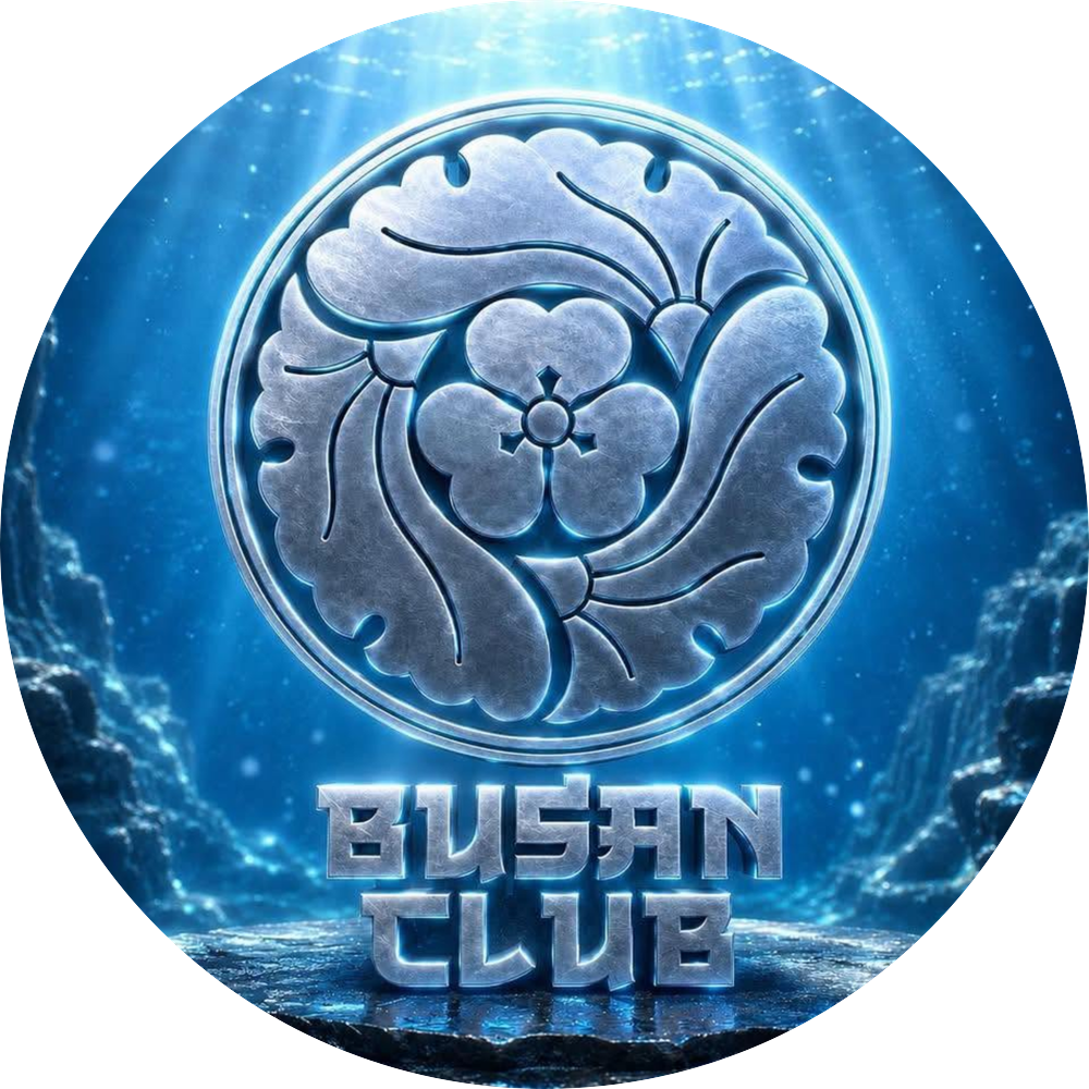 Busan Club Cần Thơ — huy hiệu chrome phát sáng